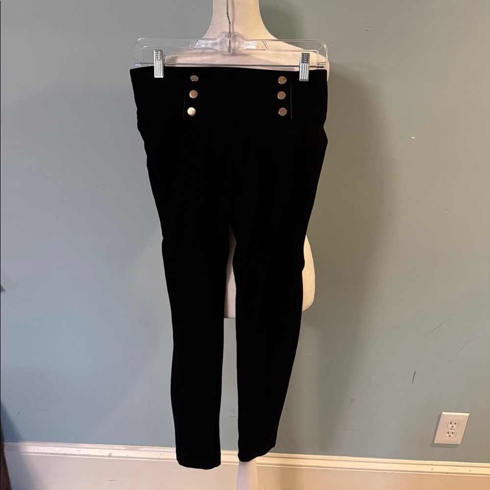 Ci Sono Black Stretch Slim Fit Pants - size Medium